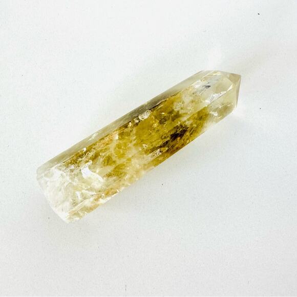 Citrine Polished Genuine 5” Crystal Point Boho Gypsy Meditation Yoga Gemstone - Picture 5 of 11